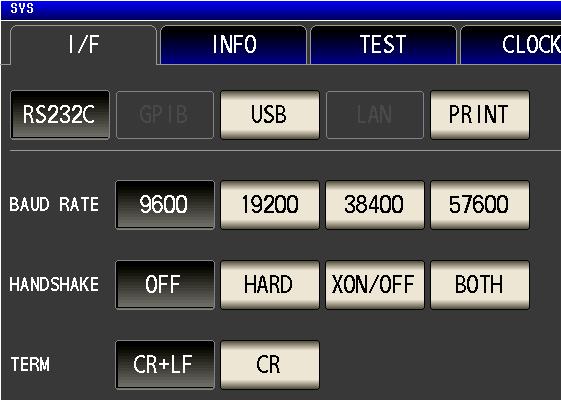 42 4.4 RS-232C Connection and Settings (when connected to the Z3001) Setting RS-232C Procedure You can configure the setting from any of mode, mode and mode.