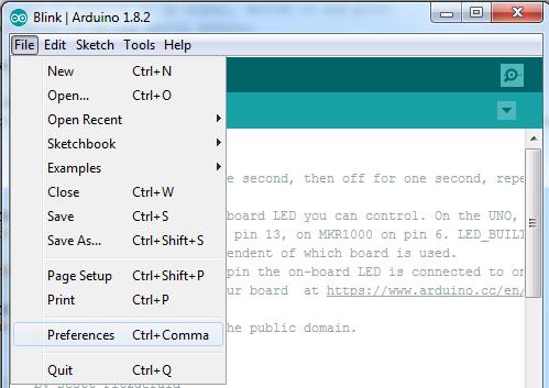 Arduino IDE Setup The first thing you will need to do is to download the latest release of the Arduino IDE. You will need to be using version 1.