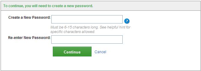 Forgot Password You will need to answer 2 of the 3 security questions you chose as part of the registration process. Click continue once complete.