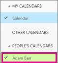 Figure 39 People s calendars NOTE: Calendar items marked Private are protected.
