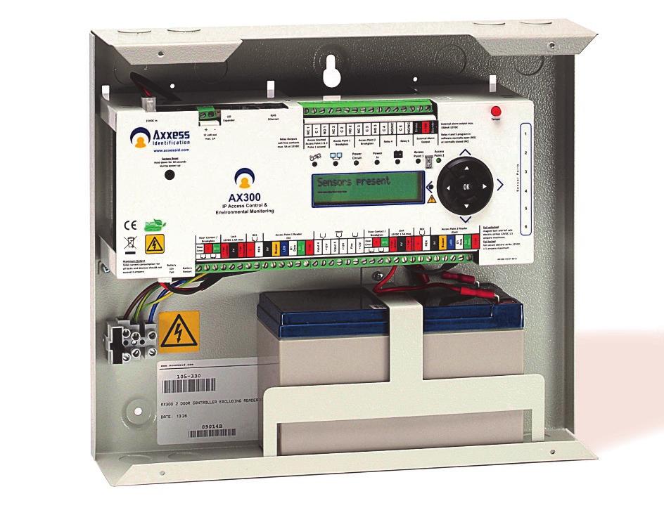 AX300 ontroller Front Panel Indication Identifier Description olour Indicates able Link Green ON = Ethernet link OFF = Ethernet link incorrect or missing connection (check network cable) Network