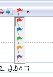 Inserting in Flags 19. Move the page to where you want to place a flag.