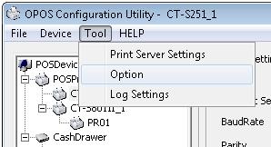 4.6 Tool Menu Print Server Setting 1) Click [Print Server Settings] from [Tool] Menu.