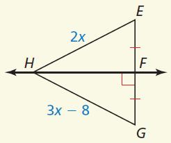 Equilateral and Isosceles Triangle (special segments within) From any vertex
