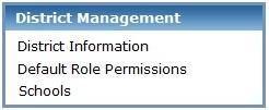 contact information, school information and default permissions by role Manage and send notifications