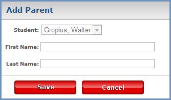 Add Parent/Guardian 1) Select Student Details in the Student Management menu 2) Select the Parent Information Work Space Tab 3) Select the Action Icon above the Work Space 4) Enter appropriate