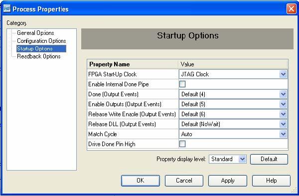 Click Apply. Click Ok. In the Processes window, click on the + sign by Generate programming file.