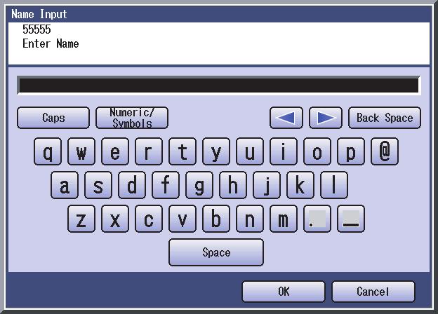 4 Select Enter Name. 5 Enter the recipient s name, and then select OK. (Up to 15 characters) 6 Select OK.