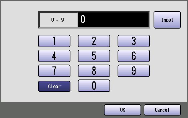 Chapter 3 Setting Machine 6 Select Input, and enter the number of log-on attempts, and then select OK.