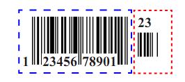 Add-On Code A UPC-A barcode can be augmented with a two-digit or five-digit add-on code to form a new one.
