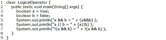 Operators 91 Logical Operators Expressions that result in Boolean values such as relation operators can be combined to form more complex expressions. This is handled through logical operators.