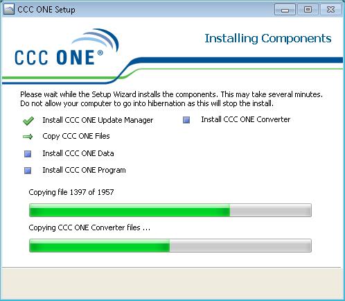 Launch the CCC ONE Install Wizard, Continued Launching the CCC ONE Install Wizard, continued 10.
