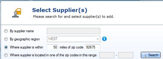 Select preferences for Alternate and Recycled parts. 2. Select Suppliers in the Configuration panel.