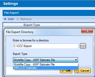 This will allow you to import workfiles, assignment files and EMS files and to export workfiles and EMS