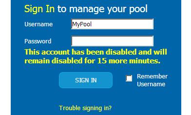 3. Web/App Account: Login Failure The AquaConnect web account and AquaConnect App require a Username and Password.