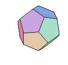There is one with pentagonal faces, three meeting at a vertex.