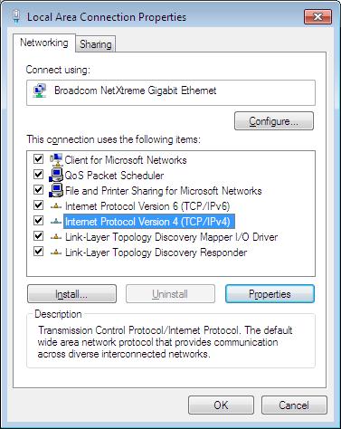 Appendix C Setting Up Your Computer s IP Address 5 Select Internet