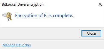 8 When you are ready to encrypt the drive, click Start encrypting 9 When encryption is complete, click