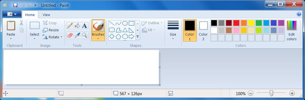 Other Applications Adobe Acrobat Reader Microsoft Paint 4 2 1 This program has our standard parts of the window, with the addition of two new sections.