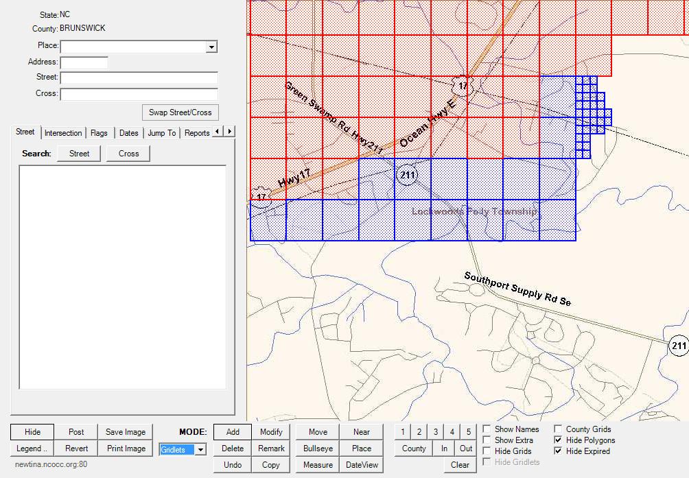Gridding If you need to add a li le bit more area to your territory, but feel that a grid would provide too many no fica ons for the area, you can switch your MODE over to gridlets and con nue to add