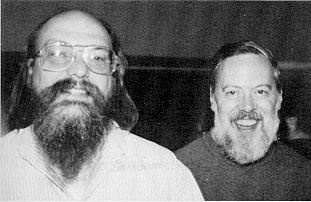 Unix was created by Ken Thompson and Dennis Ritchie at AT&T in the early