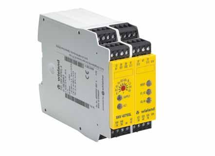 Basic Device with timer function SNV 4074SL /SNV 4076SL /SNV 4274SL /SNV 4074ST Safety switching devices SNV with timer function The devices are suitable for all applications that require a safe