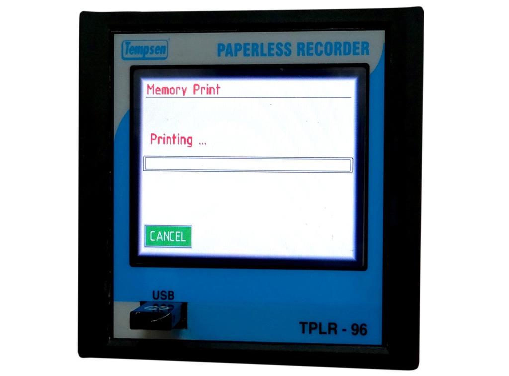 PRINT MEMORY : Insert an Ink jet printer through the PRINTER PORT provided in the back panel of Logger.