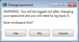 Help The help entry on the top menu bar gives you the following options: Change Password o Allows the user to change their password Help and Resources o