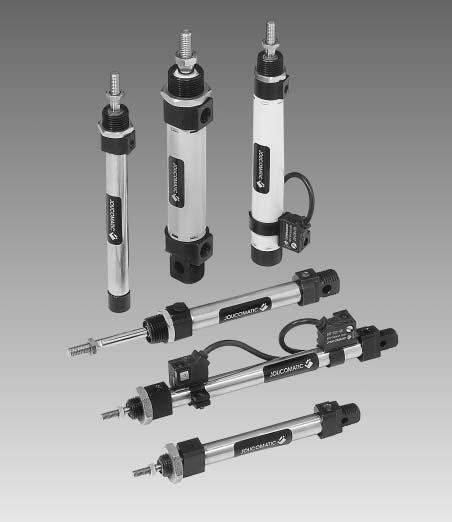 SINGLE OR DOUBLE ACTING CYLINDERS, to mm CONFORMING WITH ISO 43 -