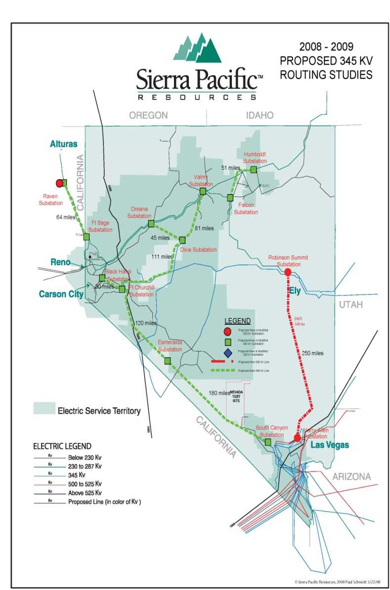 Transmission One Nevada Transmission Line (ON Line) 235-mile 500 kv line