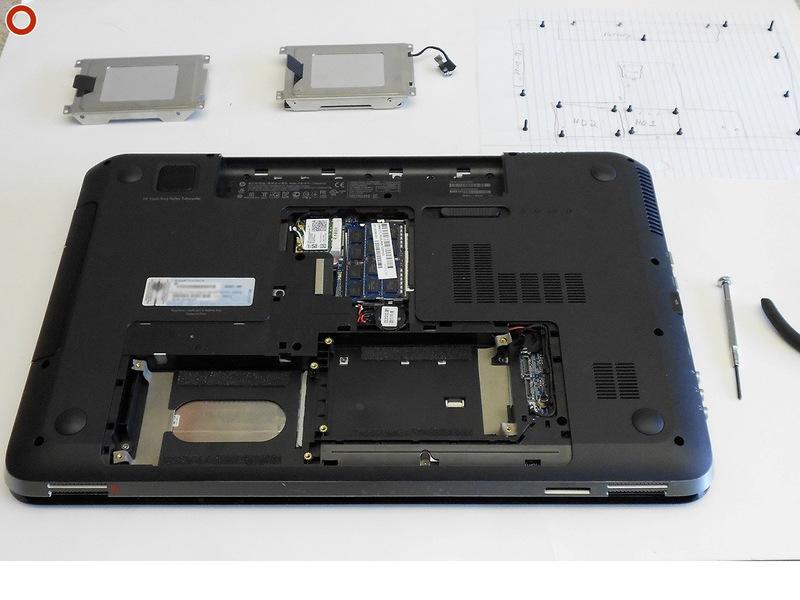 Remove the empty hard drive bracket and hard drive.