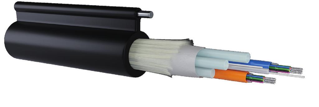 CATALOG / CABLE LOOSE TUBE CABLE AERIAL CABLE WITH GLASS YARN 12 13 Strenght Member; Outer Jacket; Sling; Filler; Filling Gel; Colored Coating Fiber; Loose Tube; Central Strenght Member;