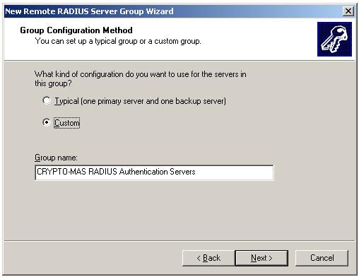 Expand Connection Request Processing 3. Right click on Remote RADIUS Server Groups and select New RADIUS Server Group A Wizard should pop up.