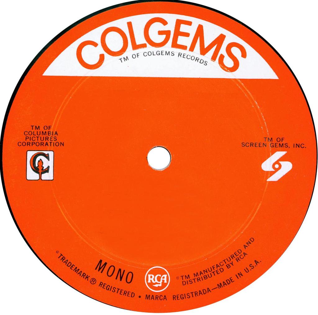 COLGEMS RECORDS 1. Album label styles 2. Clips from Billboard 3.