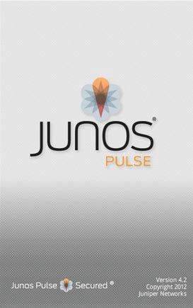 The Junos Pulse splash screen has changed slightly.