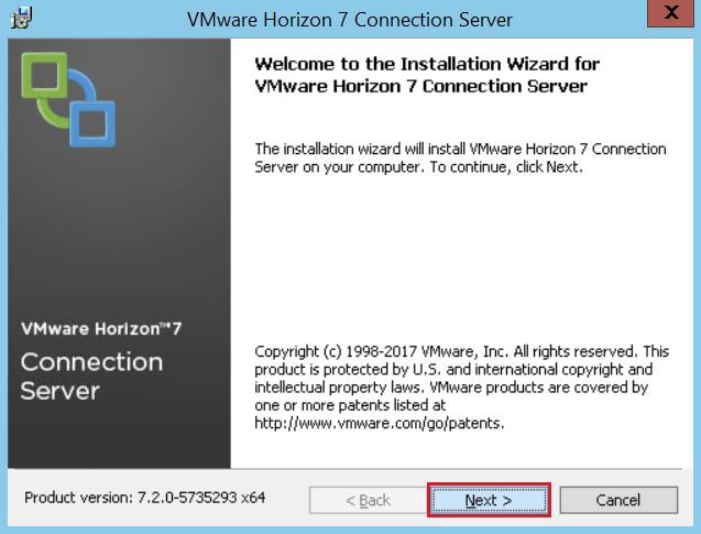 Exercise A4: Installing Connection Server After downloading the installation files, start the installation process by installing the Connection Server on a virtual machine.