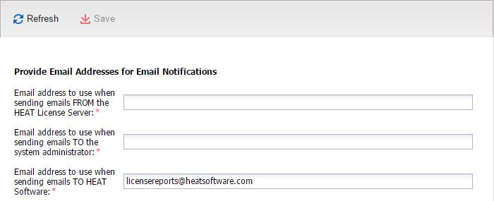 2. Click Configuration > Email Address. The system displays the Configuration - Email Address page. Email Address Page 3.