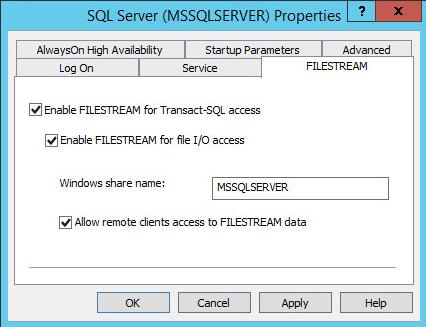 About Enabling Attachment File Streaming Microsoft SQL Server 2008 and later versions come with enhanced support for unstructured data in the form of the FILESTREAM data type, which stores