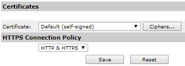 Step 5 Update/renew HTTPS certificates If a server certificate expired or is about to expire this will be shown in the status column or in the Configuration tab under Security for CA certificates.