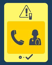 Advise the patient to contact their healthcare provider to report this message. Press the select key to clear this information screen.