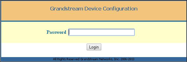 Open a web browser. In the browsers Address bar, type the IP Address of the Grandstream device, for example: http://192.168.0.1, and then press <ENTER>.