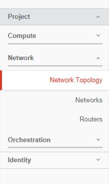 You can create your network infrastructure in one of the following ways: Using Horizon to manually create your infrastructure (see Using Horizon to manually create your infrastructure) Using the