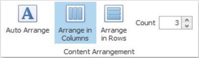 By default, the Auto Arrange option is enabled, which automatically resizes gauges to fit within the dashboard item.