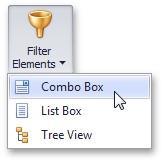 Combo Box The Combo Box dashboard item allows end-users to select a value(s) from the