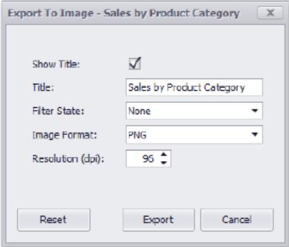 Filter State - Specifies the filter state's location in the exported document. Auto Arrange Content - Specifies whether or not gauges are arranged automatically in the exported document.