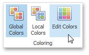 You can select the required color from the default dashboard palette or specify a custom color.