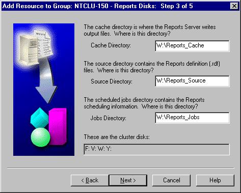 Specifying the Reports Server Disks and Directories 12.