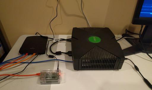 2. Connect your Xbox to your router with a network cable just like the Raspberry Pi 3.