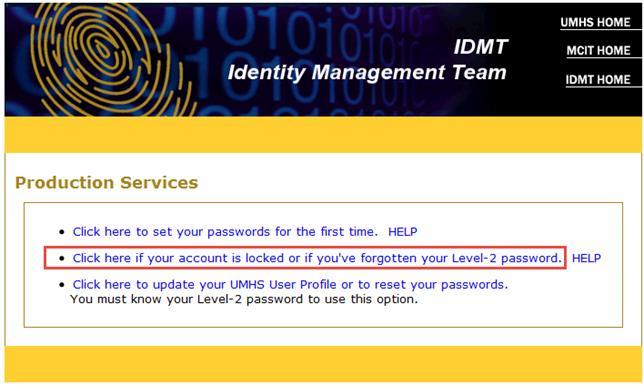Creating Your Level-2 Password Your Level-2 password is required to access MDC s SIM PCMH Dashboard.