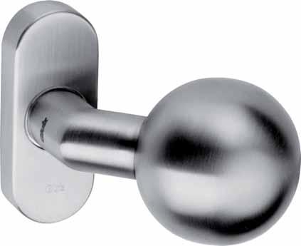 5.2 Metal frame - Knobs Stainless steel metal frame door knob 5825E ø 50 mm Projection 78 mm 16 mm guide for fixing